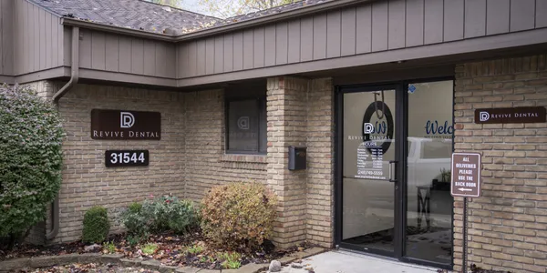 Revive Dental entrance at 31544 Schoolcraft Road in Livonia